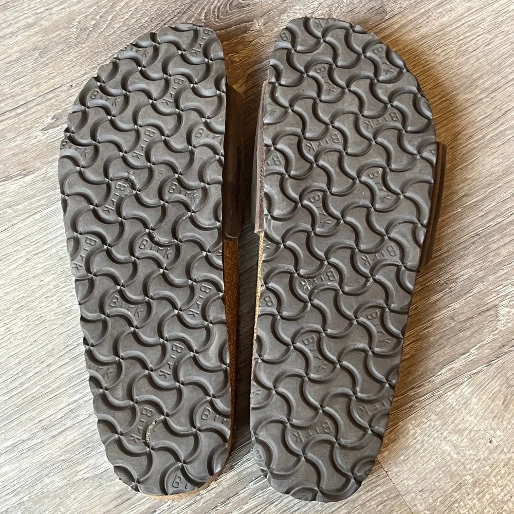 Birkenstock Madrid Slides Sandals Brown Birko-Flor Womens 10 EU 41‎ - Picture 7 of 9